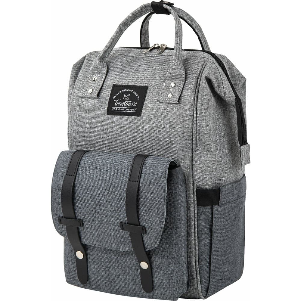 Рюкзак для мамы BRAUBERG MOMMY, крепления для коляски, термокарманы, серый, 41x24x17 см 270818