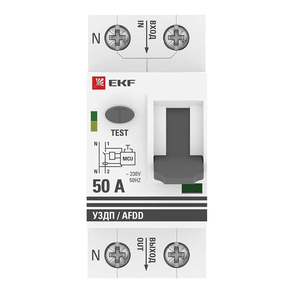 Устройство защиты от дугового пробоя EKF (УЗДП) 1P+N 50А PROxima afdd-2-50-pro