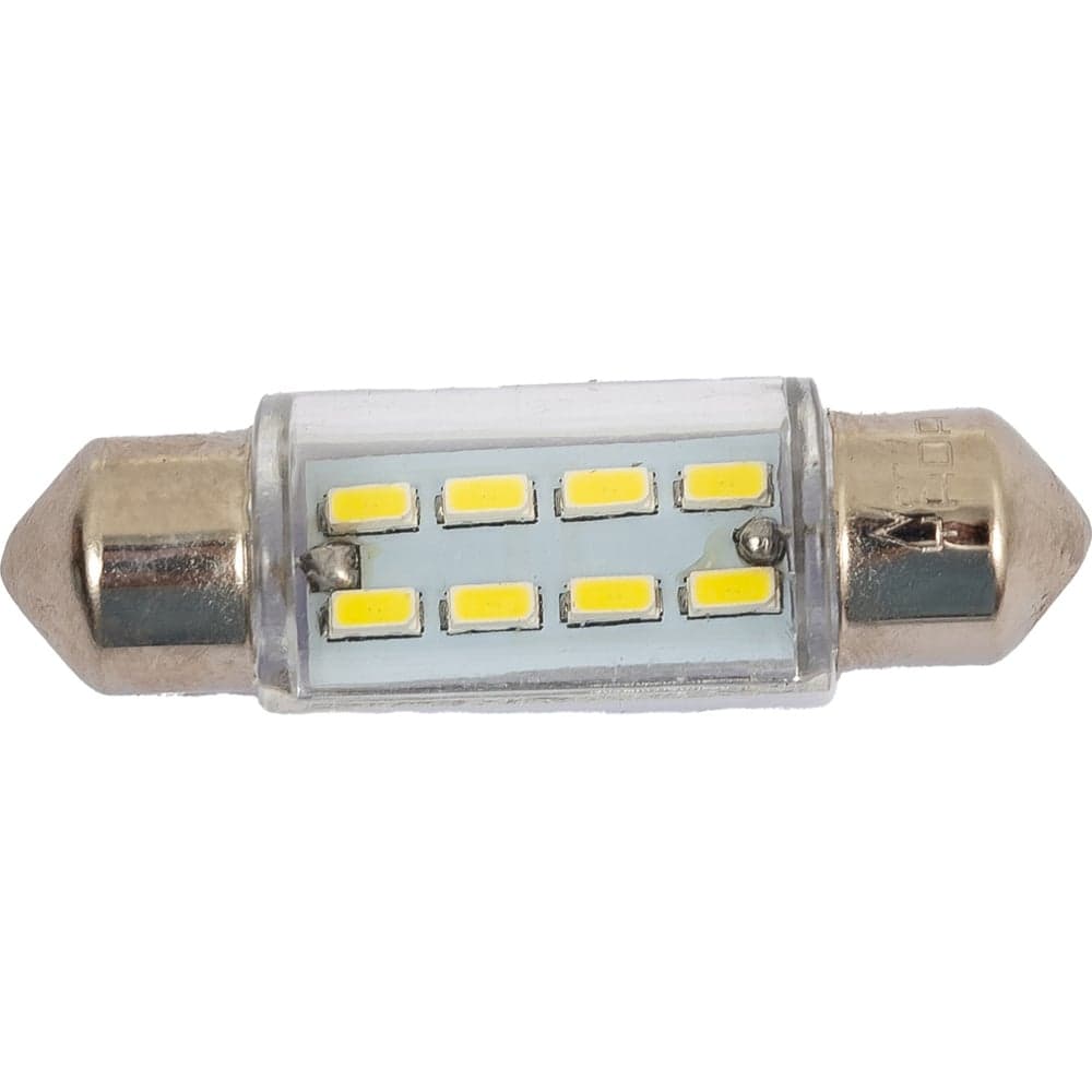 Светодиод Nord-Yada 12V T11x36-S8.5 (8SMD size 3014) C5W белый 0.3W 7.56lm 2 шт. 904600