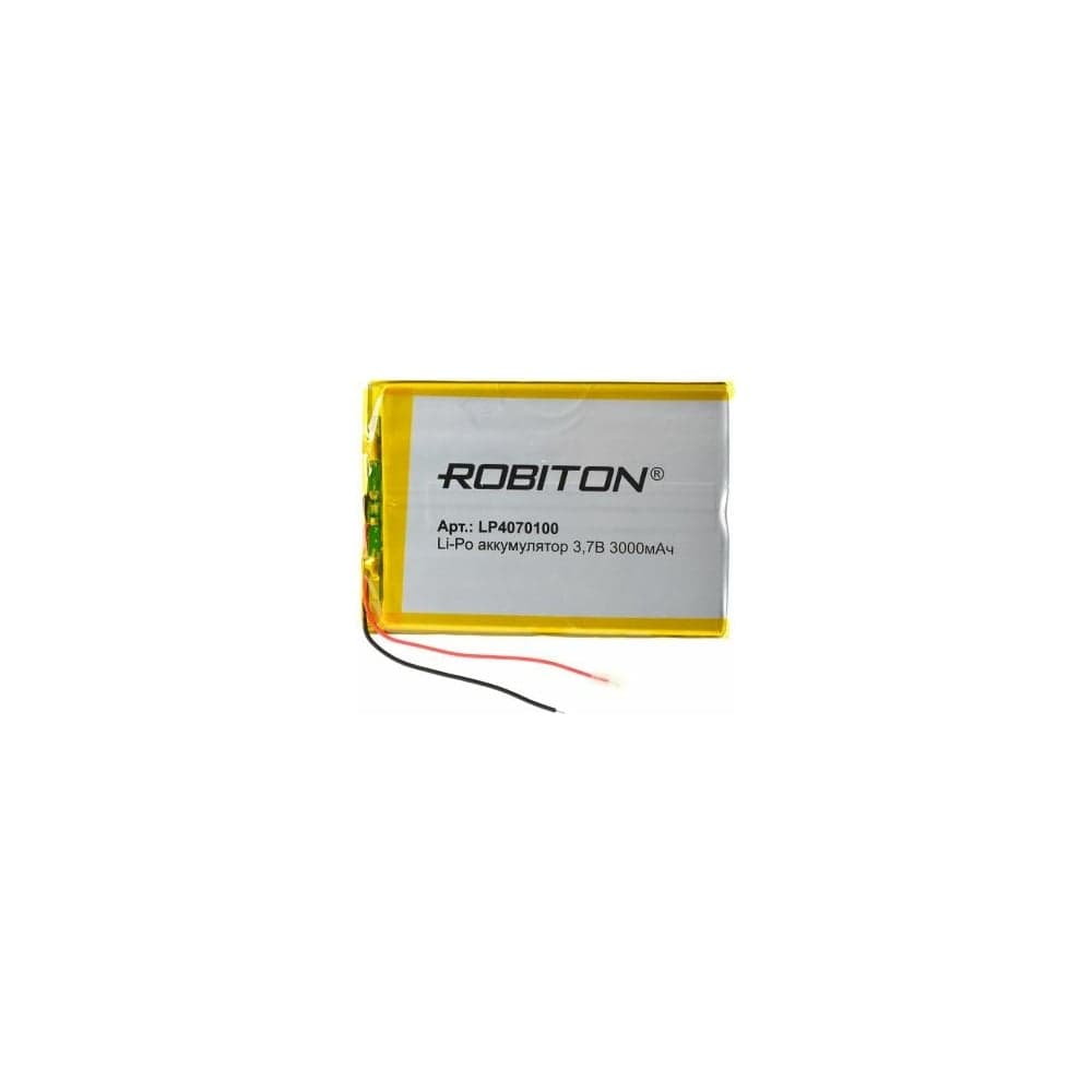 Аккумулятор ROBITON LP4070100 3.7В 3000мАч 14912