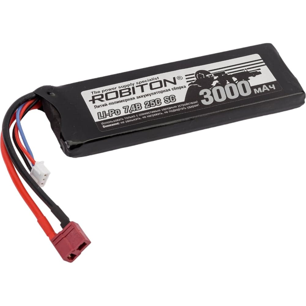 Аккумуляторная сборка Robiton LP-STB2-3000 Lipo 7.4В 3000мАч 13302