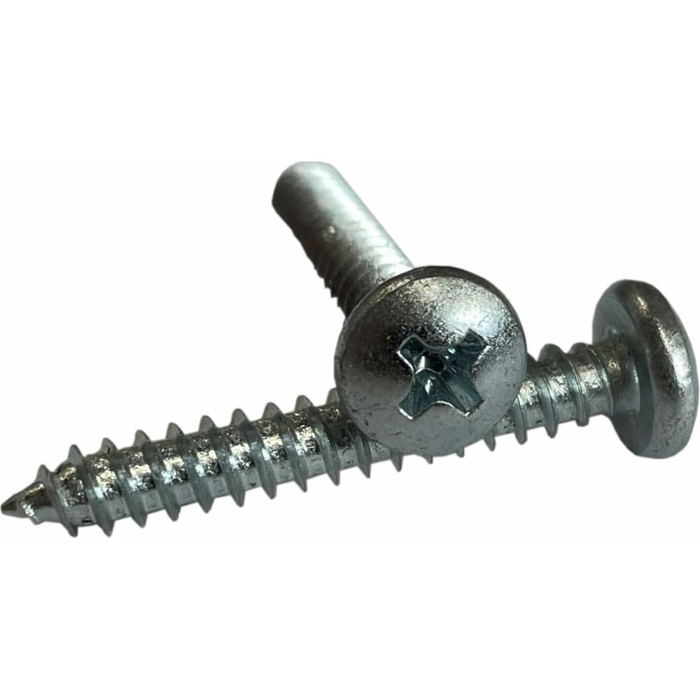 Саморез ZAMETAL 4,8x50 с полукруглой головкой, крестовой шлиц, DIN 7981, цинк, 200 шт. ZA100138