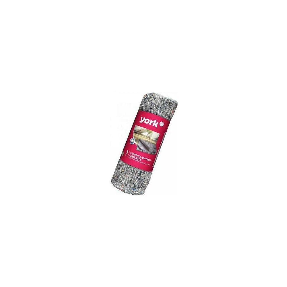Хлопковая салфетка для пола YORK МЕГА серая, в рулоне, 260г/м2, 75x100 см 022320