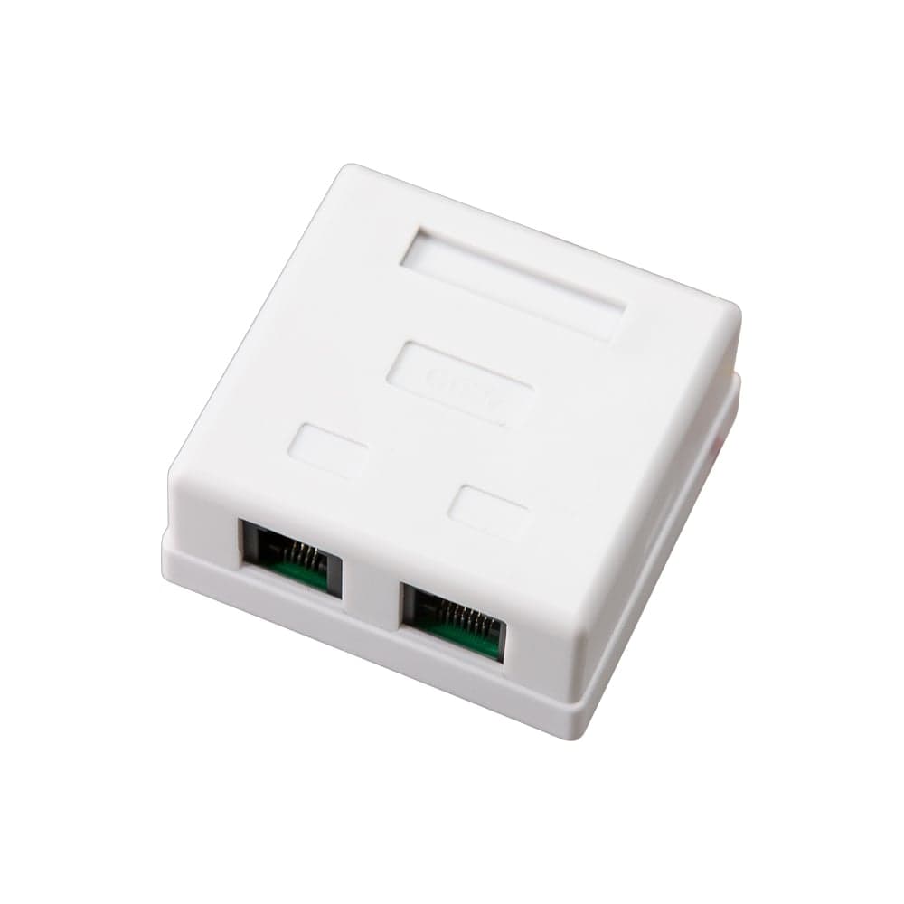 Комбинированная внешняя розетка REXANT RJ-45(8P-8C) + RJ-11(6P-4C), UTP 03-0120