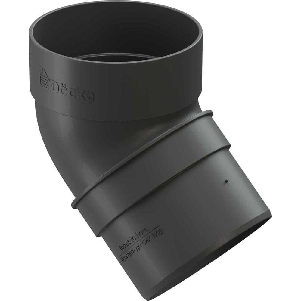 Колено DOCKE STANDARD (80 мм; 45 градусов; серый 7024) PVTL-1045