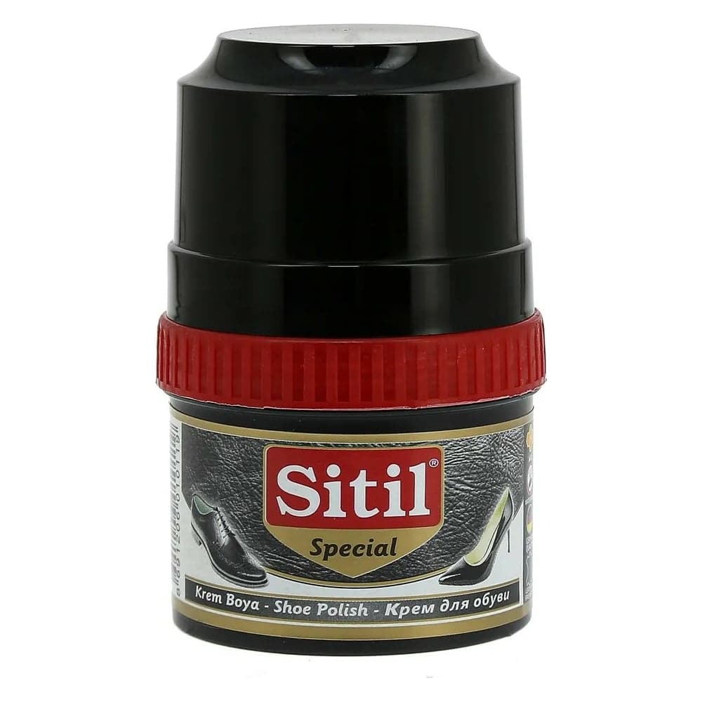 Крем-блеск для обуви Sitil Shoe Polish черный 60 мл 101.01 SKB