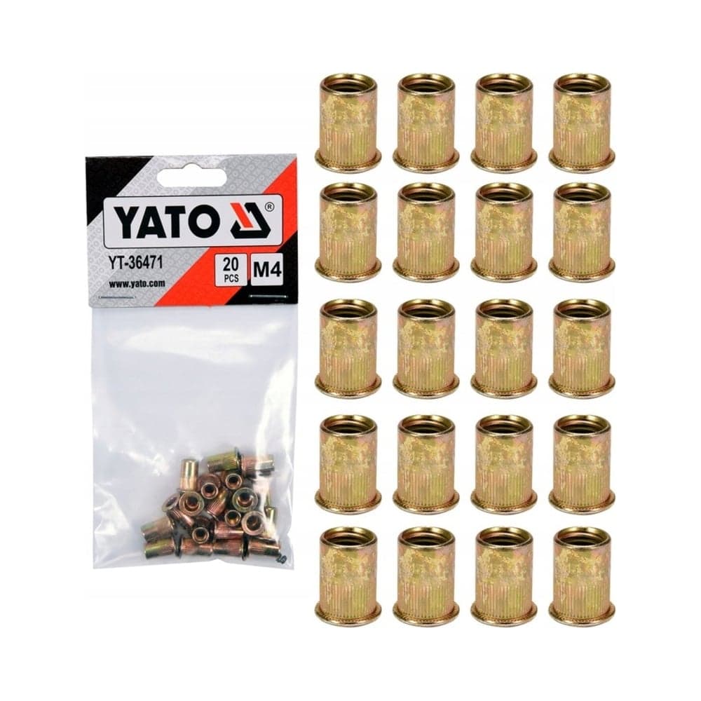 Резьбовая заклепка YATO сталь, М4, 20 шт. YT-36471