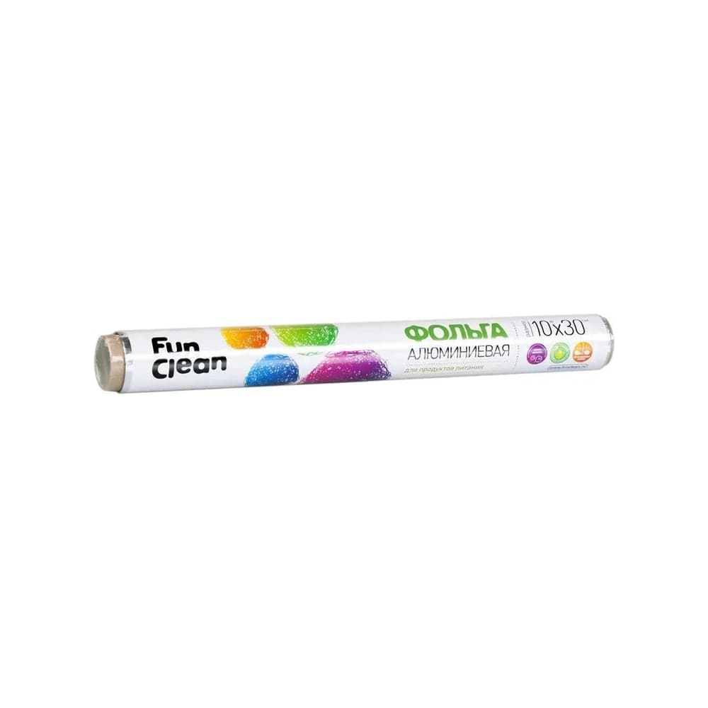 Алюминиевая пищевая фольга Fun Clean 10 м, 30 см, в ПВХ упаковке 6774