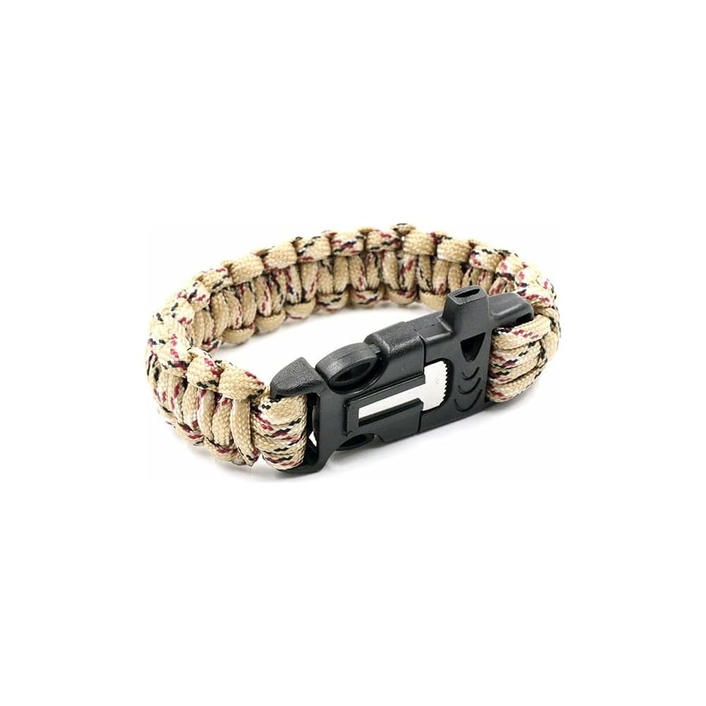 Браслет из паракорда со свистком и огнивом Следопыт 24.5x2 см PF-PD-02S
