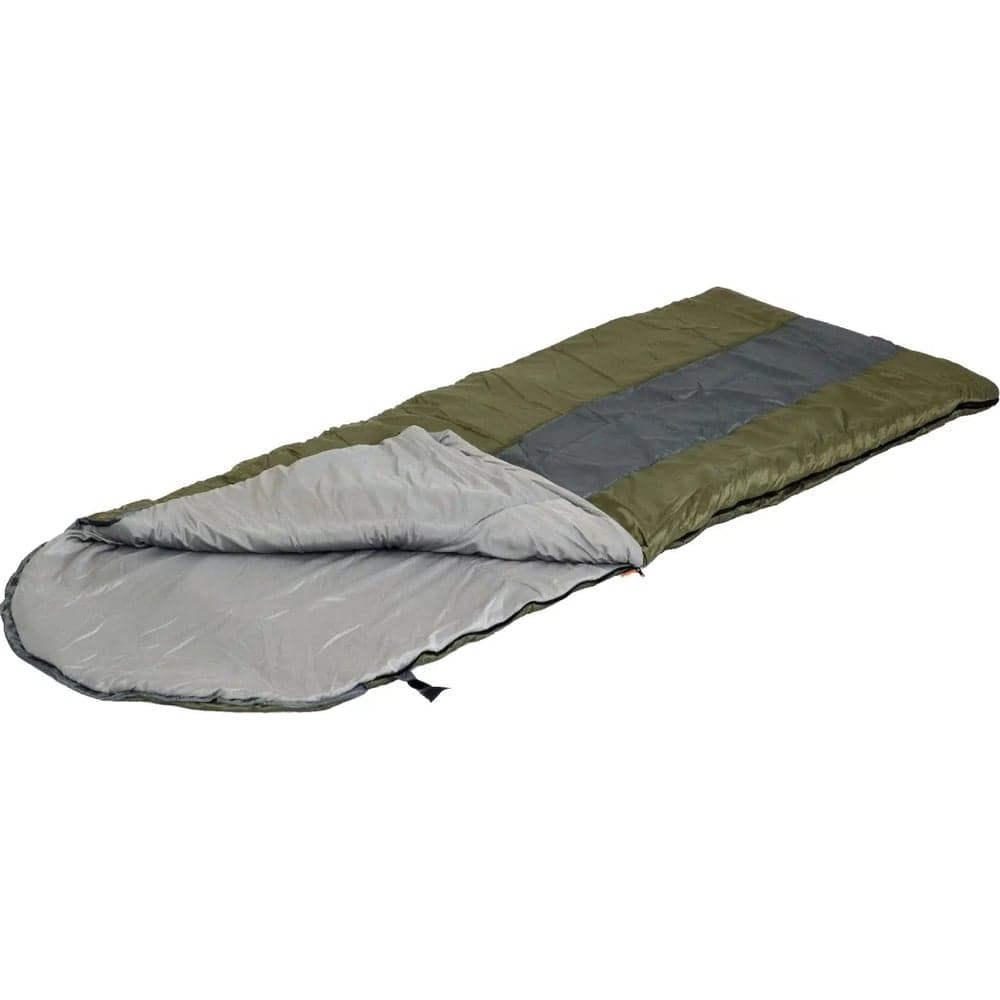 Спальный мешок с подголовником Следопыт Traveller XL, 190+35x85 см, 3-слойный, хаки PF-SB-33