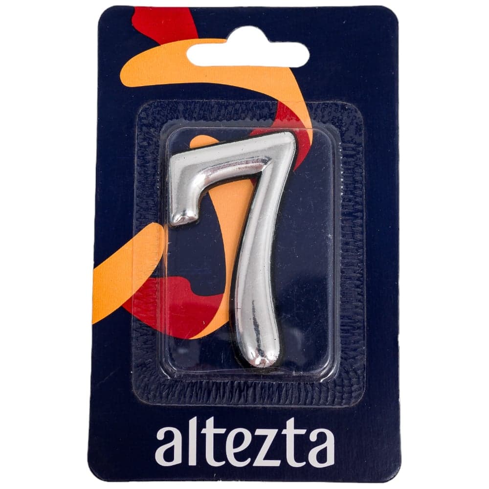 Дверная цифра Левша "7" ALTEZTA хром У4-9097.Х