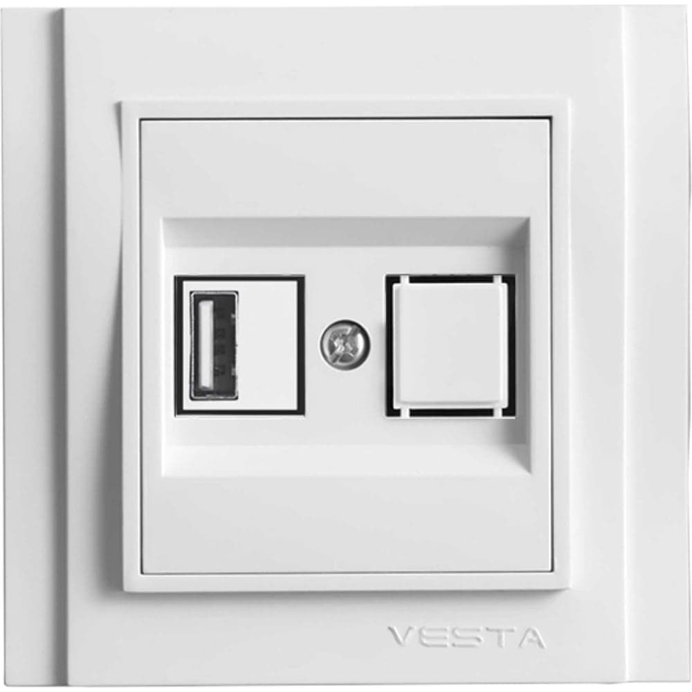 Розетка Metronex Electric Верона USB FRZ00050301BEL