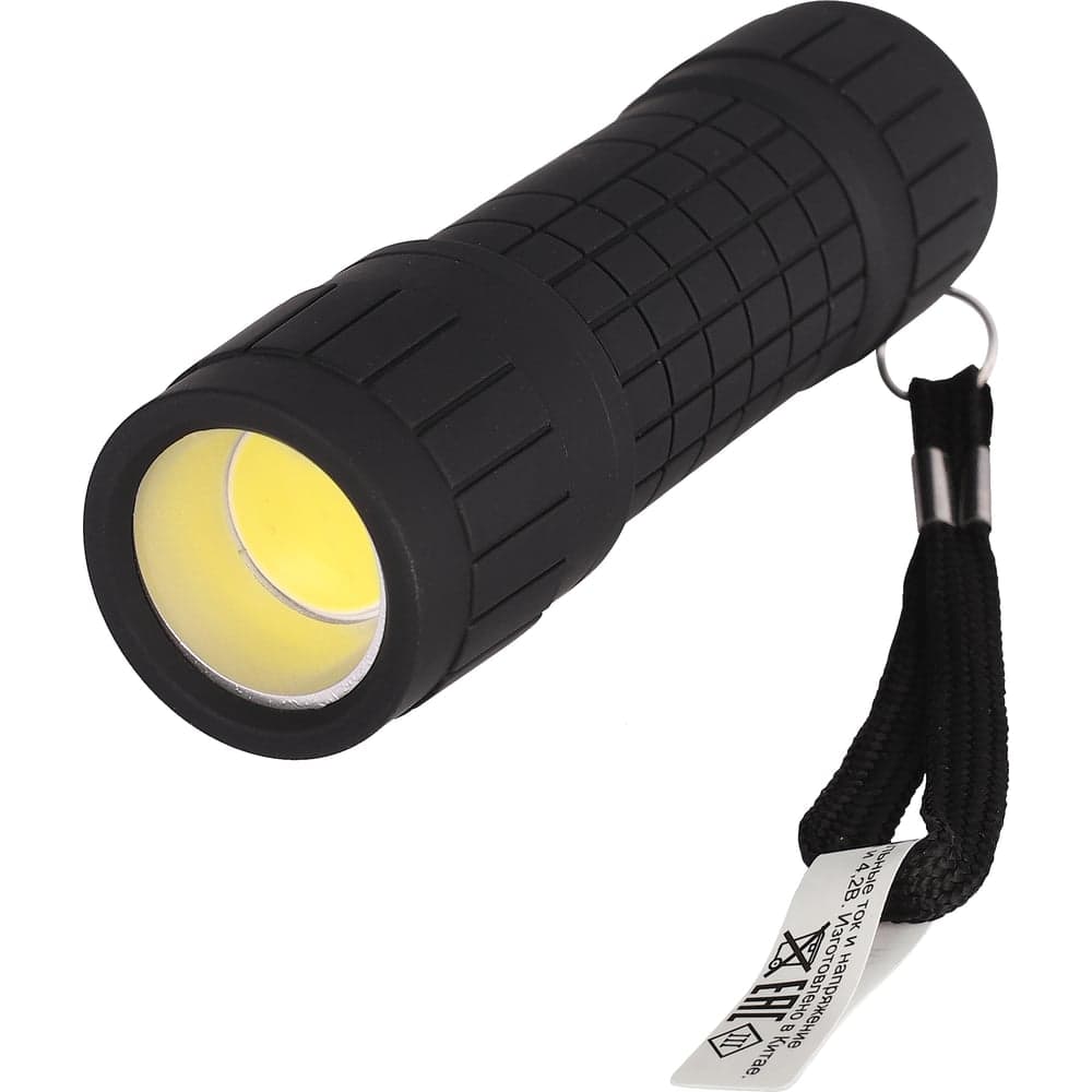 Фонарь Ultraflash LED16011 3XR03, черный, COB LED 3Вт, пластик, блистер-пакет 14773