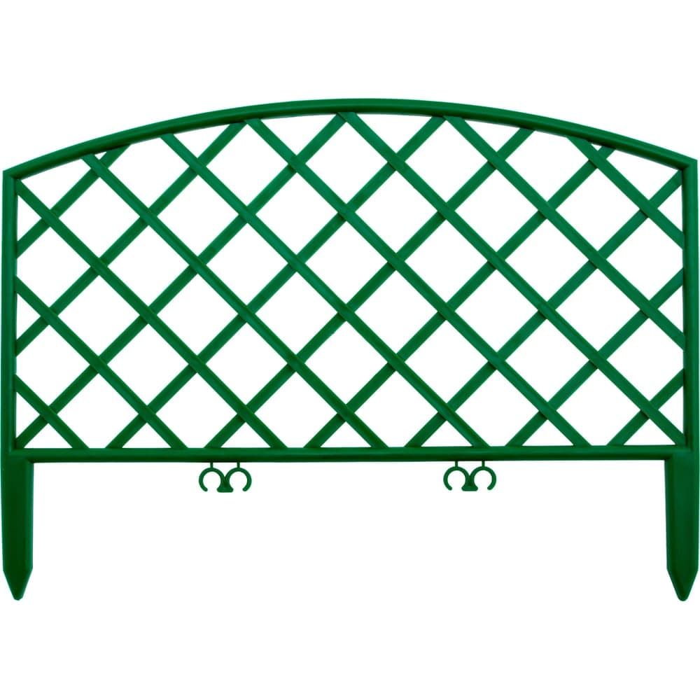 Зеленый декоративный забор Плетенка 24x320 см PALISAD 65006