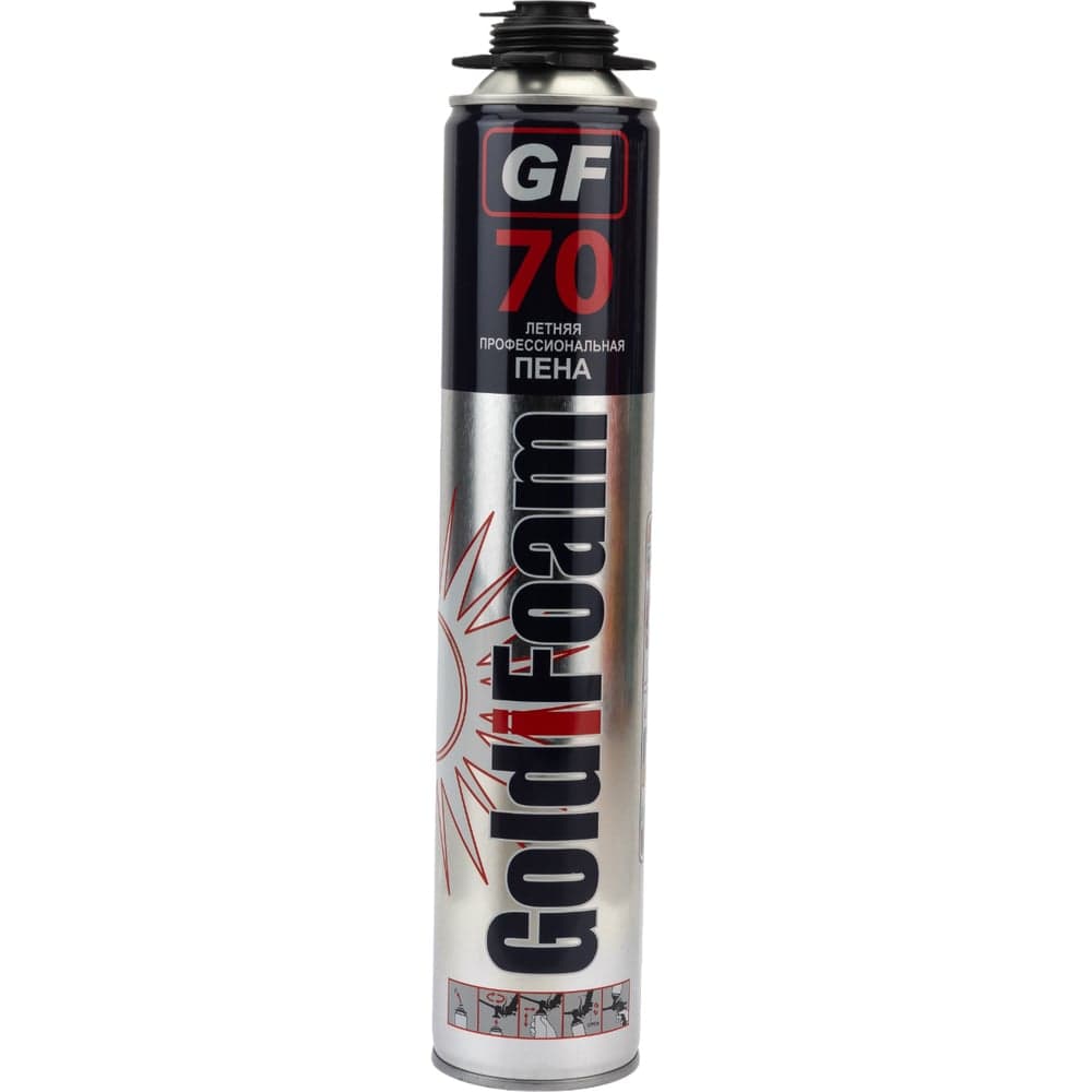 Монтажная пена GoldiFoam 70 лето 0.9 кг GFfoam70