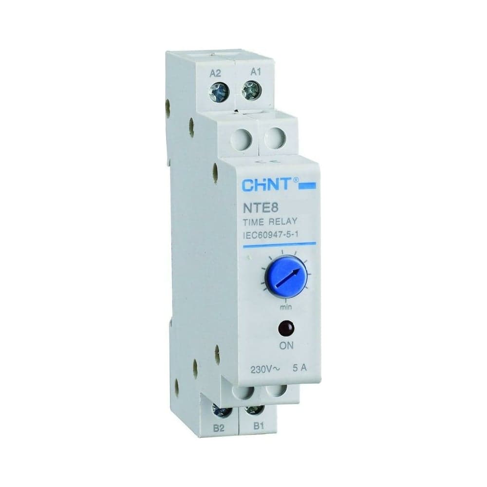 Реле времени CHINT NTE8-120B (задержка времени включения) 12-120с 1НО AC 230В (R) 258459 - 2