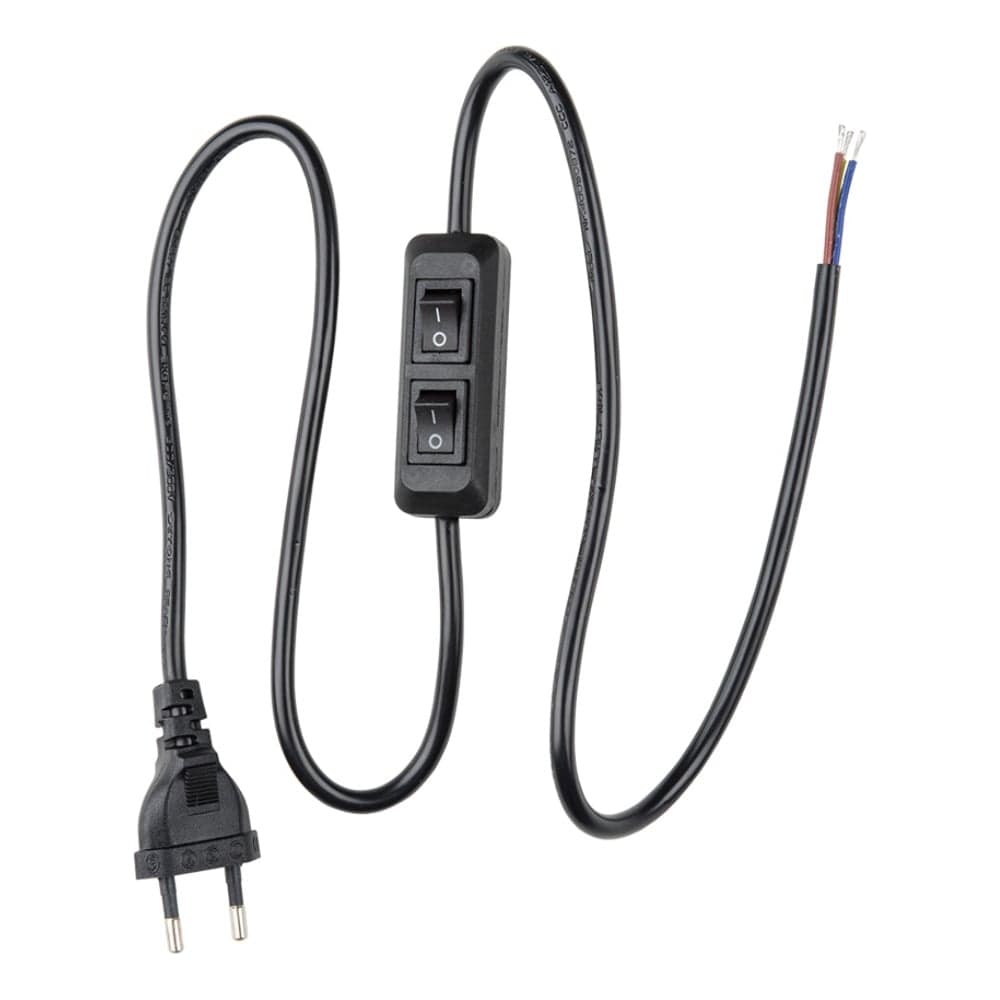 Сетевой шнур с вилкой Uniel UCX-C90/02A-100 BLACK UL-00007465