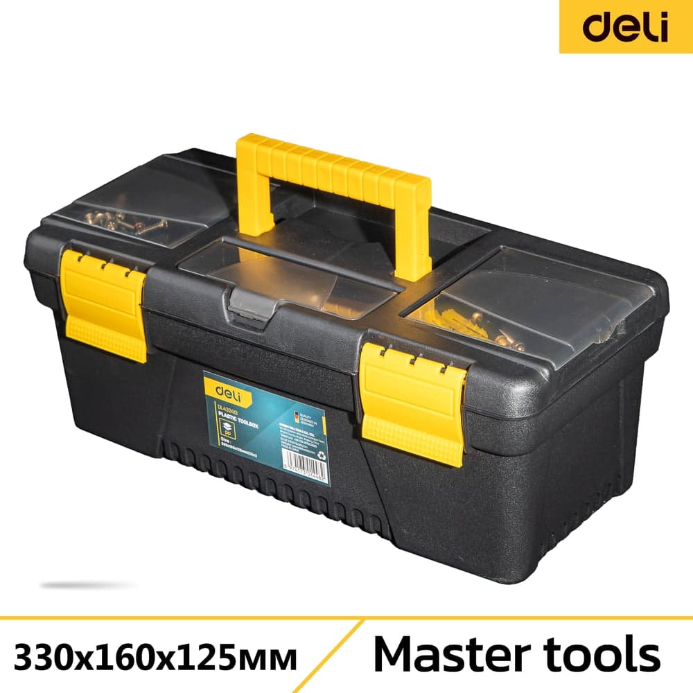 Ящик для инструментов DELI DL432413 (330х160х125мм, грузоподъёмность 6кг) 98475