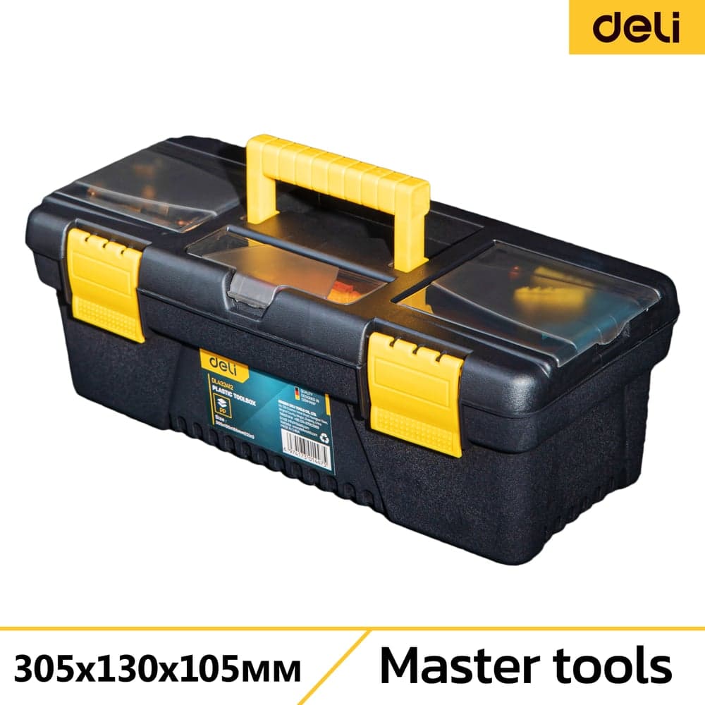 Ящик для инструментов DELI DL432412 (305х130х105мм, грузоподъёмность 4кг) 98474