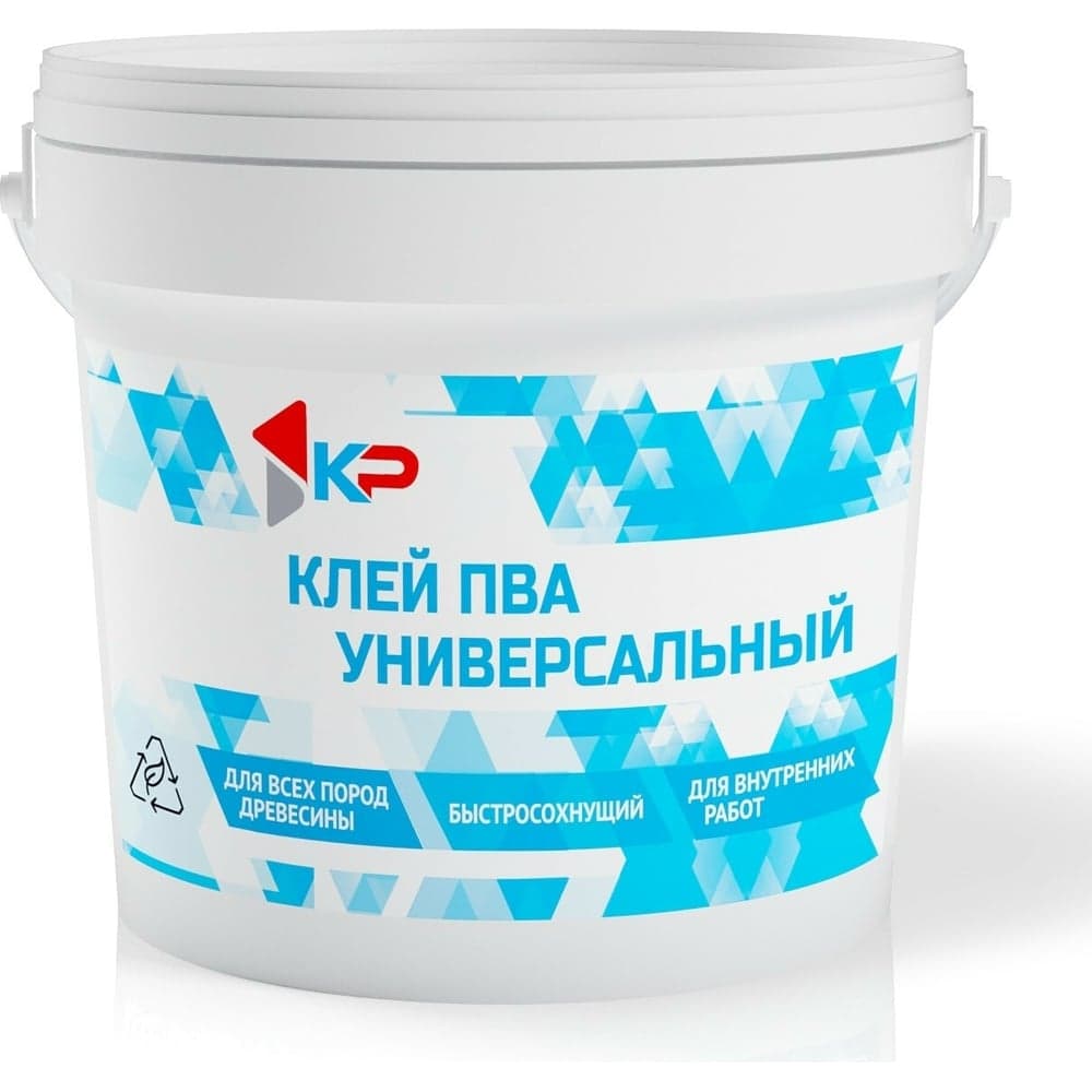 Клей ПВА универсальный КР, 1 кг. 4610044291072