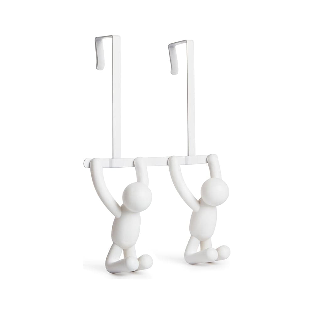 Надверная вешалка Umbra Buddy, 21,6 см, белая, 2 крючка 1004260-660