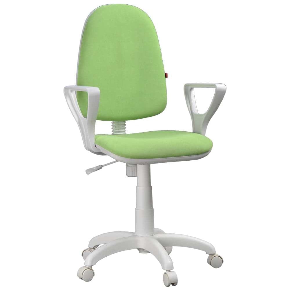 Престиж+ кресло пластик WH Ткань Candy green г/п 140 ПВМ PL 600 гольф ролик белый Фабрикант X1507807 4610097304040