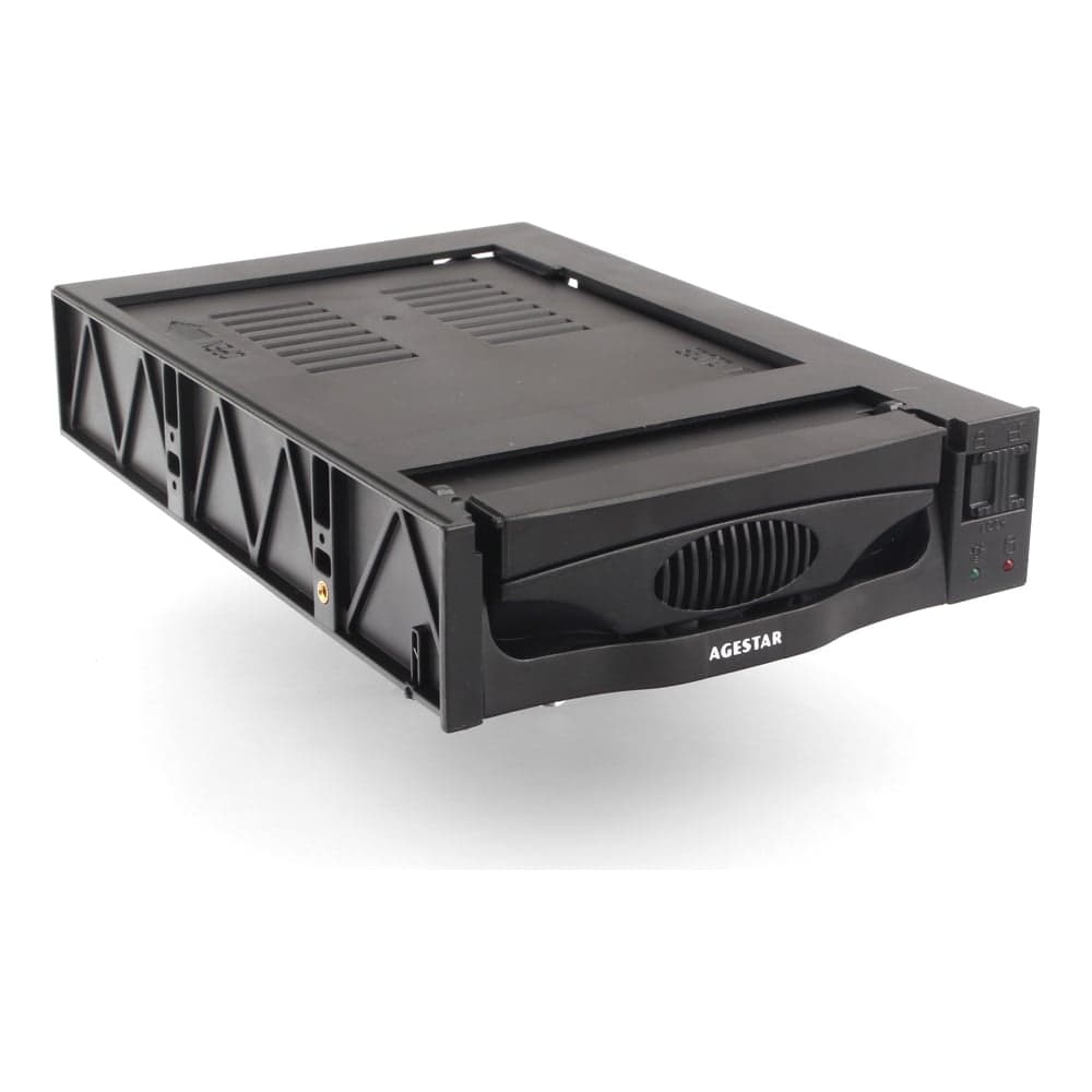 Mobile rack салазки AgeStar 3,5" SATA I/II/III, пластик, черный, SR3P-SW-1F (BLACK)