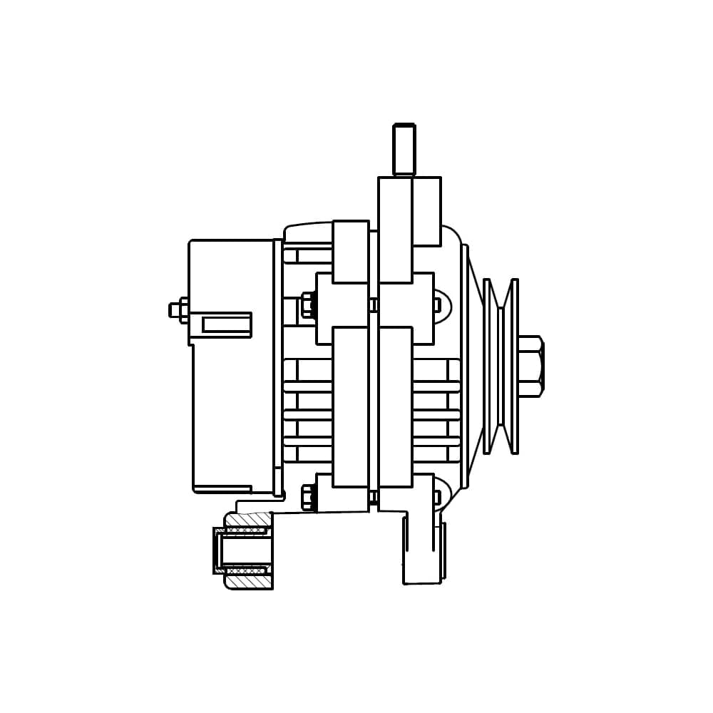 Генератор для автомобилей Лада 2104-2107/21045 с инж. дв. 90А StartVOLT LG 0109
