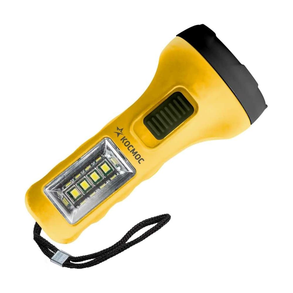 Ручной фонарь КОСМОС 0,5Вт LED+4SMD(1Вт)/1xAA/корпус ABS-пластик/ремешок ручной, KOC119B