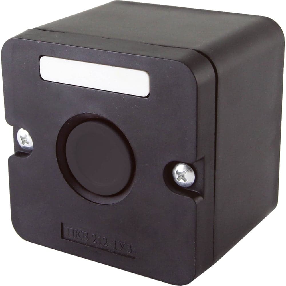 Кнопочный пост ПКЕ TDM ELECTRIC 212-1 У3, черная кнопка, IP40 SQ0742-0019