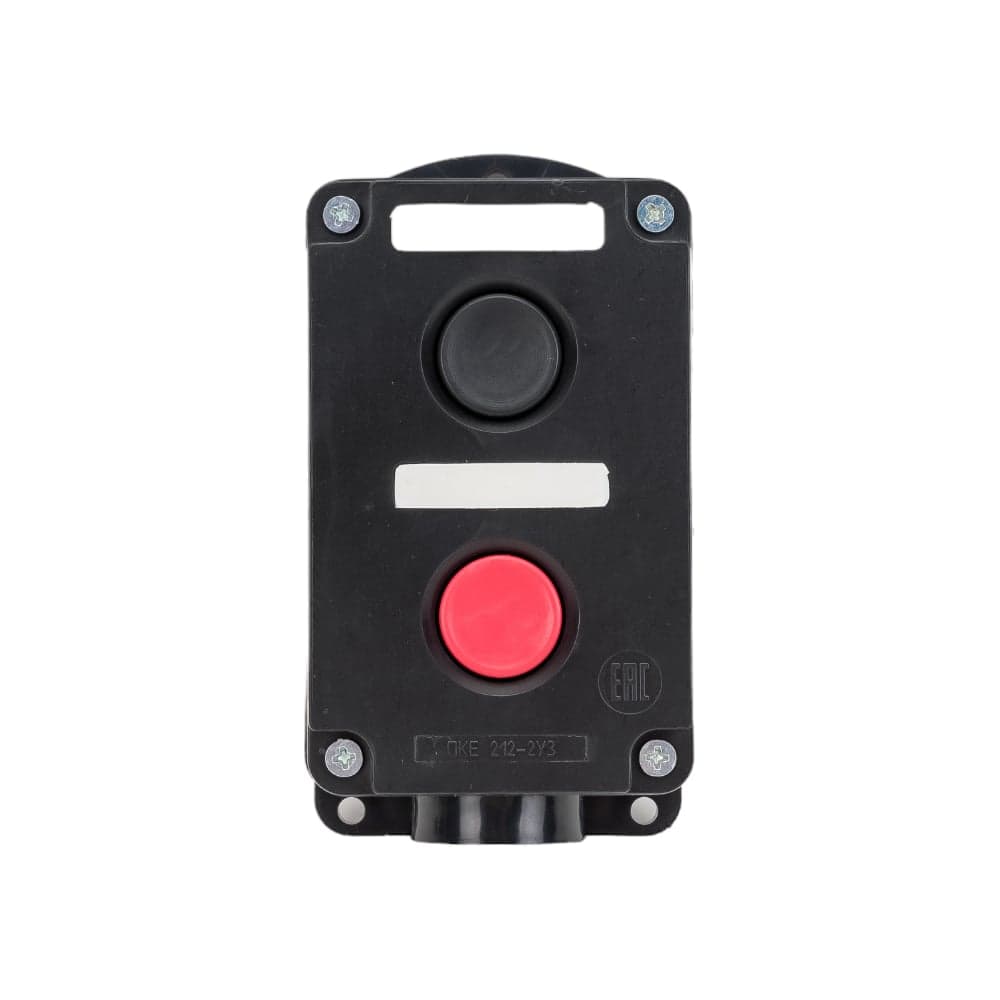 Кнопочный пост ПКЕ TDM ELECTRIC 212-2 У3, красная и черная кнопки, IP40 SQ0742-0003