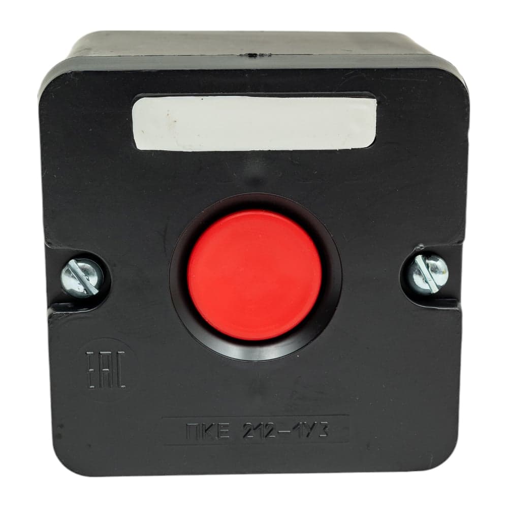 Кнопочный пост ПКЕ TDM ELECTRIC 212-1 У3, красная кнопка, IP40 SQ0742-0001