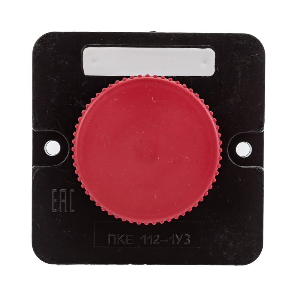 Кнопочный пост ПКЕ TDM ELECTRIC 112-1 У3, красный гриб, IP40 SQ0742-0006