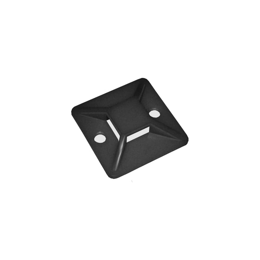 Нейлоновые площадки Grisard Electric 25x25 мм, черные, 100 шт./уп. GRE-010-1007