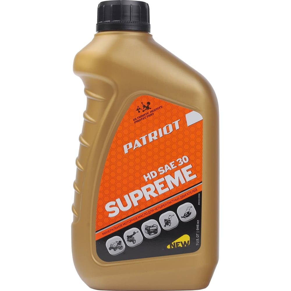 Масло SUPREME HD SAE 30 4Т (0.946 л) для 4-х тактных двигателей PATRIOT 850030598