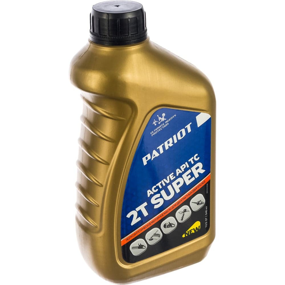 Масло полусинтетическое SUPER ACTIVE 2T (0.946 л) для 2-х тактных двигателей PATRIOT 850030596