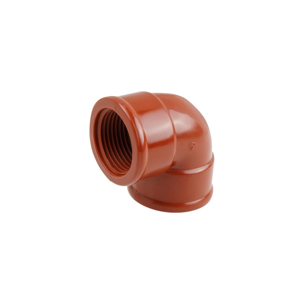 Угольник ПП AV Engineering 1/2" с внутренней резьбой, коричневый AVE159004
