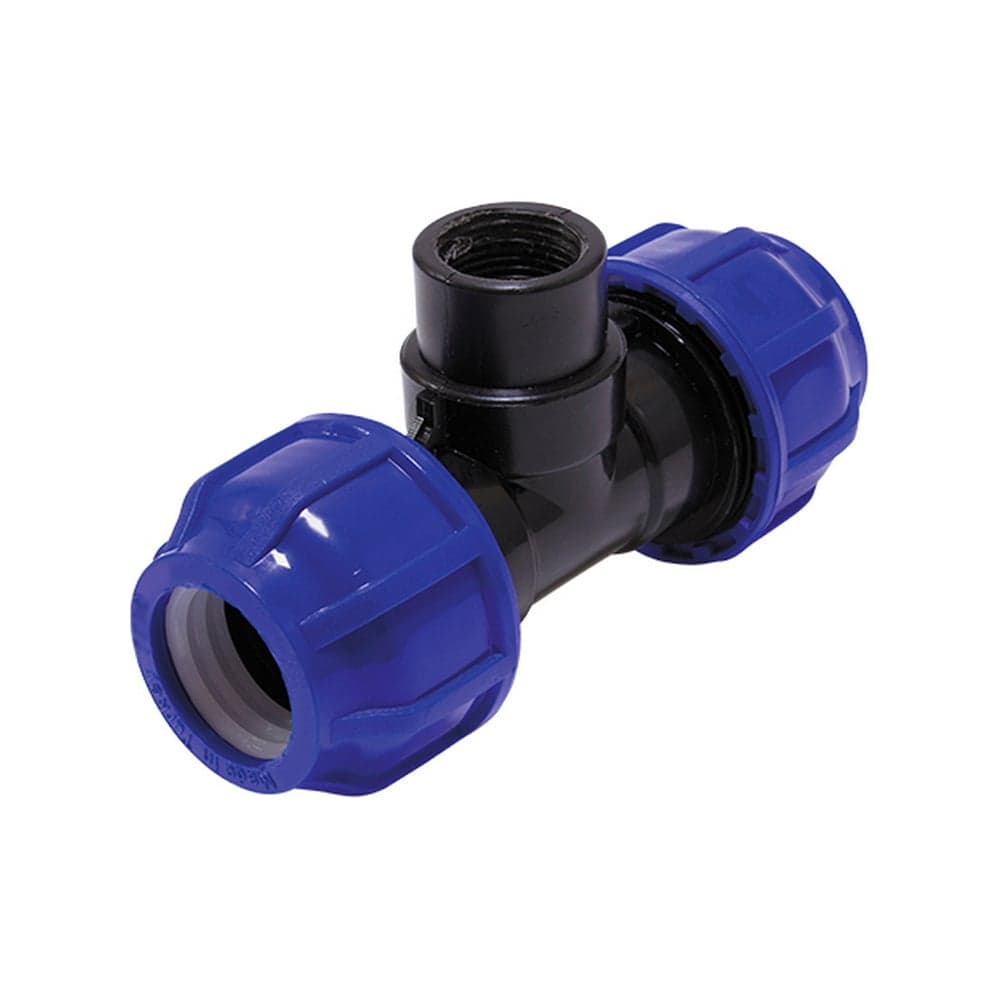 Компрессионный тройник TEBO ПНД вн. резьба 20x1/2" T-ПНД.Тр.4.20-12.CN