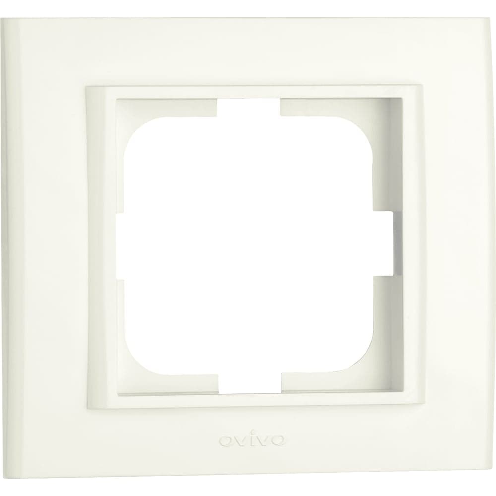 1-местная рамка OVIVO MINA, крем, 401-020000-096