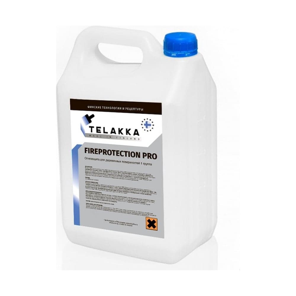 Огнезащита для деревянных поверхностей 1 группа Telakka FIREPROTECTION PRO 10 л 4631160697739