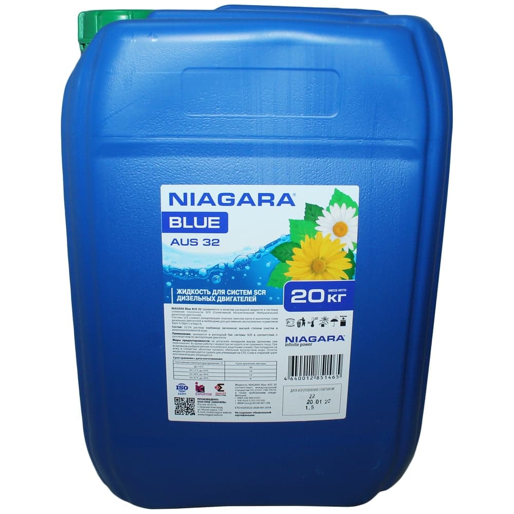Жидкость NIAGARA ЕВРО-4/5/6 ниагара, 20 л, мочевина 001008000013