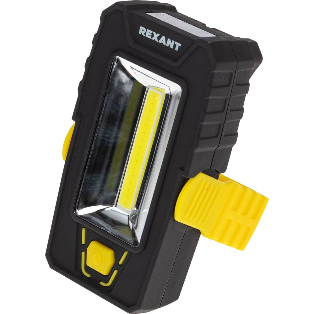Светодиодный фонарь REXANT cob+led дальний и ближний свет, с подставкой, магнитом и крюком 75-7841