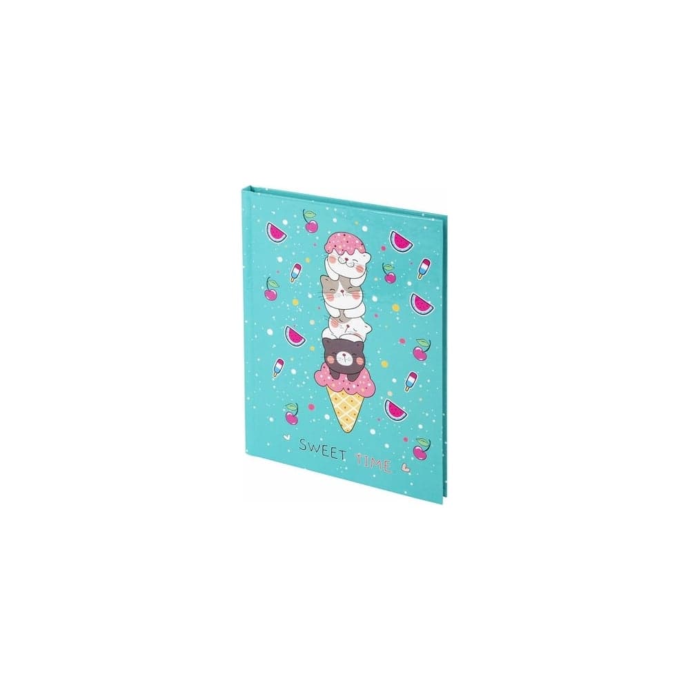 Блокнот BRAUBERG Kids Котики малый формат, 103x146 мм, А6, 80 л, твёрдый, клетка 114443