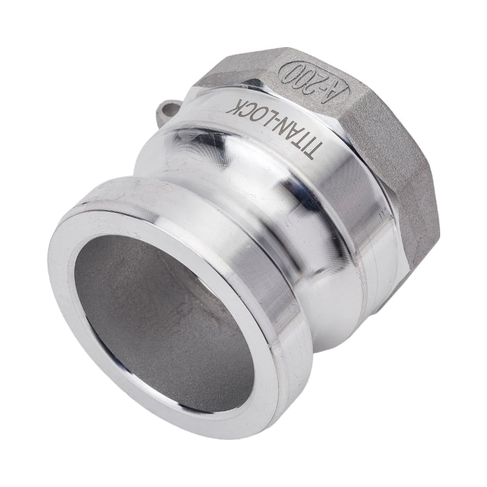 Алюминиевый камлок TITAN LOCK типа А серия EcoLine, ниппель внутр. резьба BSP 2" TL200AAL-EL