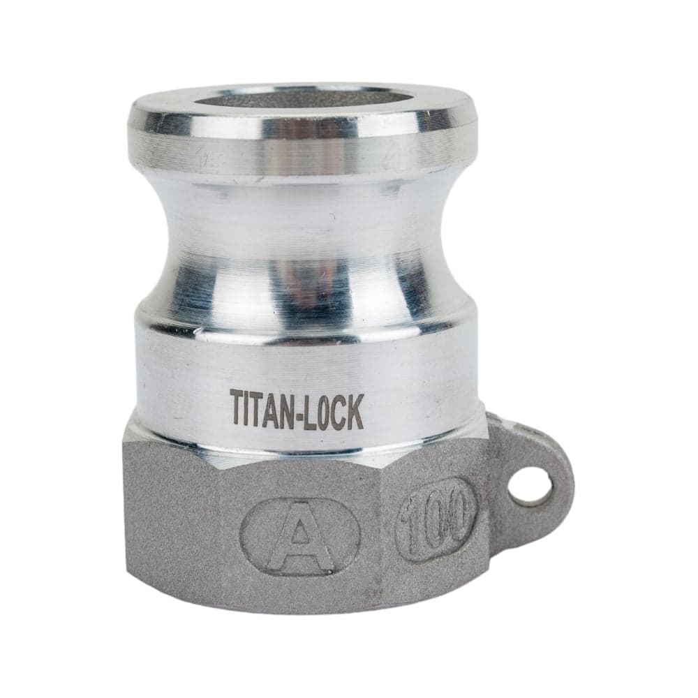 Алюминиевый камлок TITAN LOCK типа А серия EcoLine, ниппель внутр. резьба BSP 1" TL100AAL-EL