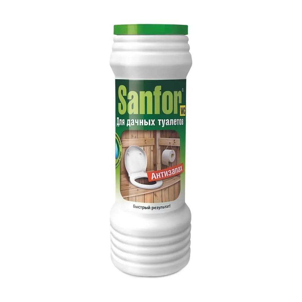 Средство дезодорирующее Антизапах 400 г для дачных туалетов SANFOR 10188