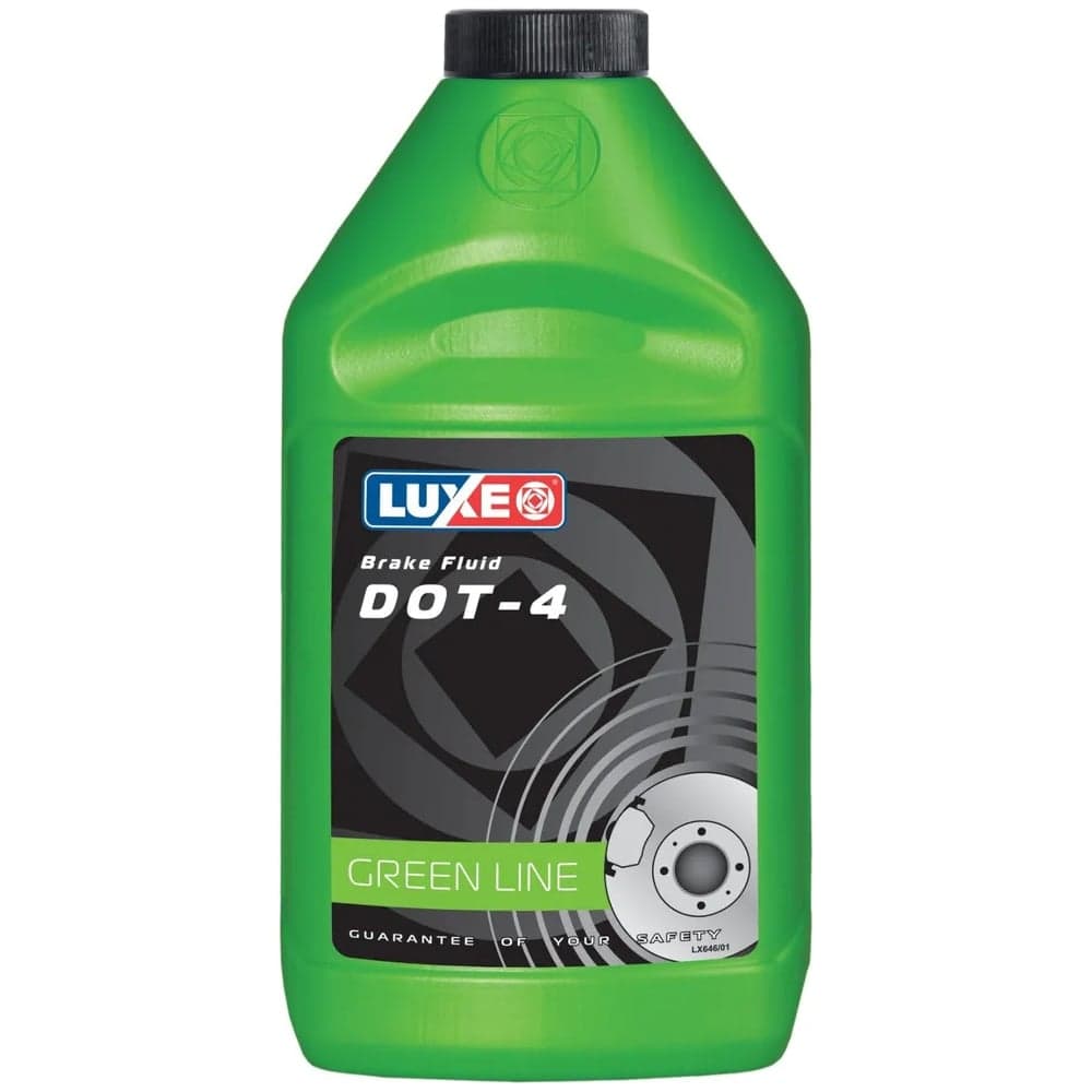 Тормозная жидкость LUXE dot-4, 910 г, зеленая канистра 638