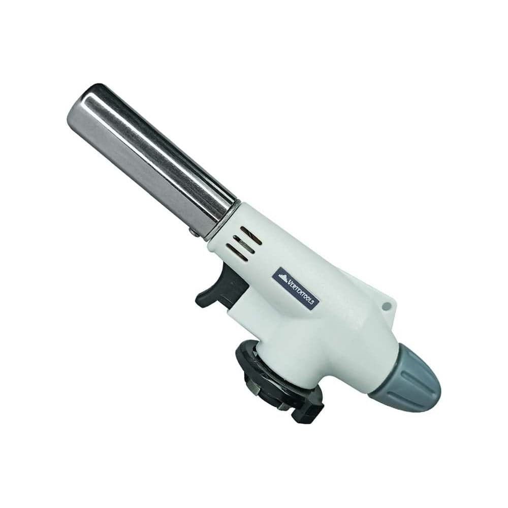 Газовая горелка vertextools "БЕЛАЯ КЕРАМИКА" с пьезорозжигом 0836