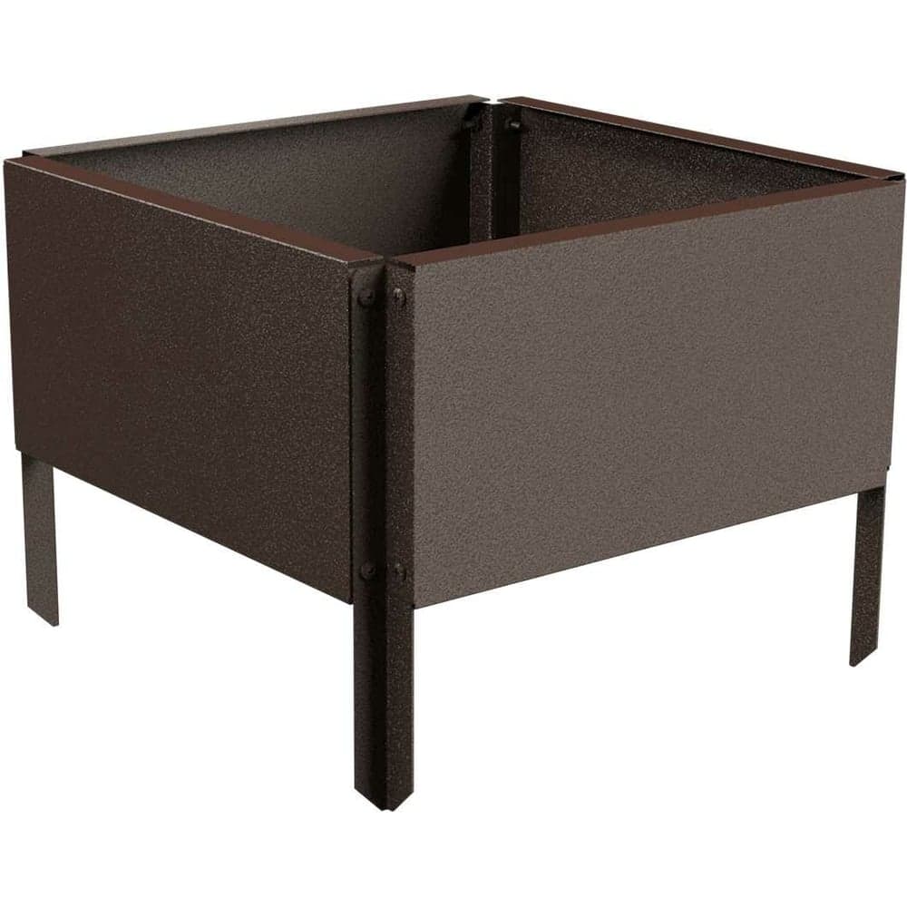Готовая оцинкованная грядка Delta-Park GX 0.32x0.32 м, коричневая 30020GX_3232Br