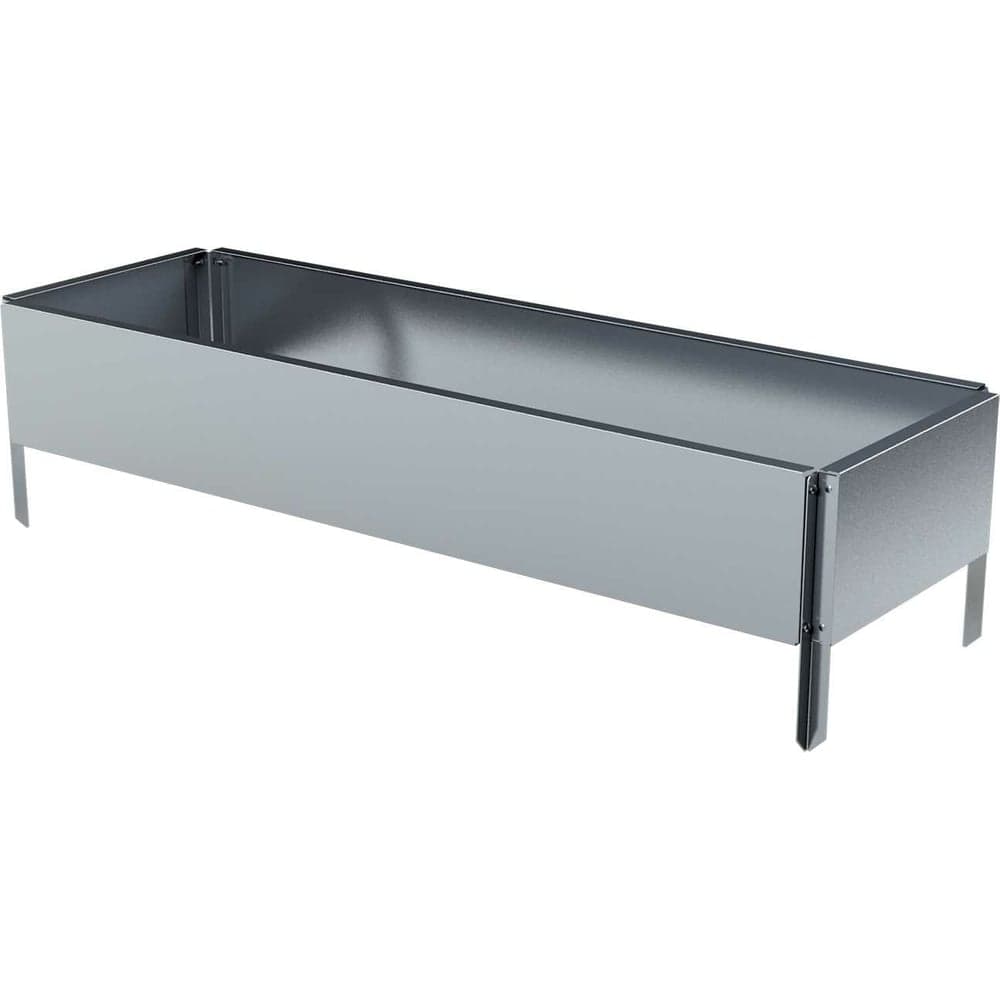 Готовая оцинкованная грядка Delta-Park GX 0.32x0.95 м, серебристая 30020GX_3295Zn